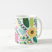 🌟 Vergulde bloemblaadjes: een vleugje bloemenluxe Koffiemok (Voorkant rechts)