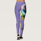 Vergulde bloemblaadjes leggings (Achterkant)