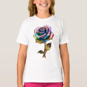 Vergulde bloemblaadjes t-shirt (Voorkant)