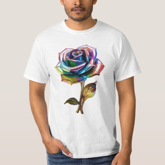 Vergulde bloemblaadjes t-shirt (Voorkant)