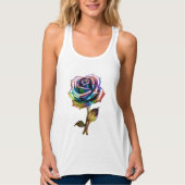 Vergulde bloemblaadjes tanktop (Voorkant)