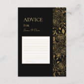 VERGULDE BLOEMEN ADVIESKAART (Voorkant)