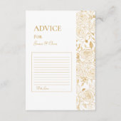 VERGULDE BLOEMEN ADVIESKAART (Voorkant)