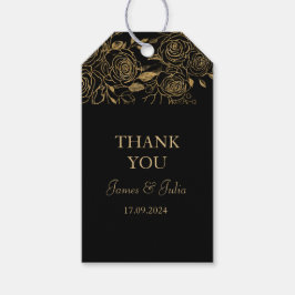 VERGULDE BLOEMEN CADEAULABEL