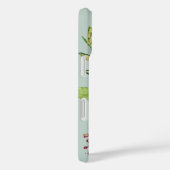 Vergulde Bloemen Custom Monogram | Mint Case-Mate iPhone Case (Achterkant / Rechts)