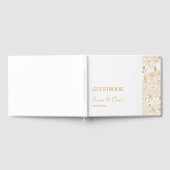 VERGULDE BLOEMEN GASTENBOEK (Volledig)