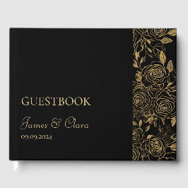 VERGULDE Bloemen Gastenboek