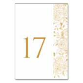 Vergulde Bloemen Kaart (Achterkant)