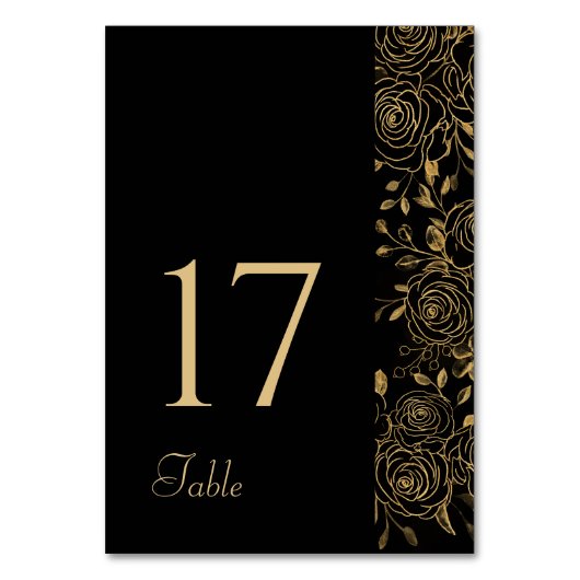 VERGULDE BLOEMEN KAART (Voorkant)