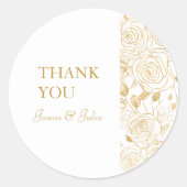 Vergulde Bloemen Label (Voorkant)