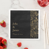 VERGULDE Bloemen Servet (Insitu)