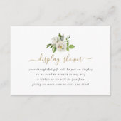 Vergulde Blooms Display Douche Geen Cadeauverpakki Informatiekaartje (Voorkant)