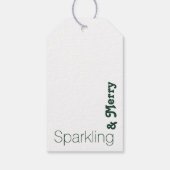 Vergulde Botanicals: Groene en Gouden Symfonie Cadeaulabel (Achterkant)