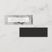 vergulde charme | Bruidsregister invoegen Kaarten Mini Visitekaartje (Voorkant / Achterkant)