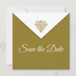 Vergulde Elegance Bewaar de datum Save The Date