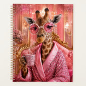 Vergulde elegant in roze planner (Voorkant)