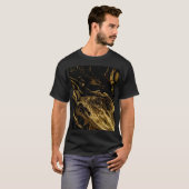 Vergulde Elegantie: Marbling's Splendid Magic T-shirt (Voorkant volledig)