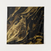 Vergulde Elegantie: Marbling's Splendid Magic Wandkleed (Voorkant (horizontaal))