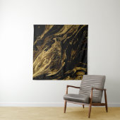 Vergulde Elegantie: Marbling's Splendid Magic Wandkleed (In Situ (horizontaal))