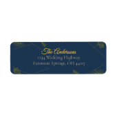 Vergulde Elegantie Retouradres Etiket (Voorkant)