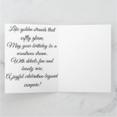 Vergulde Fibonacci Tree Art Kaart (Binnen)