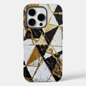 vergulde fragmenten: Abstracte geometrie Case-Mate iPhone Case (Achterkant)