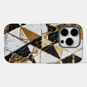 vergulde fragmenten: Abstracte geometrie Case-Mate iPhone Case (Achterkant (horizontaal))