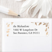 Vergulde Garland Elegant Custom Label (Insitu)