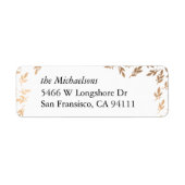 Vergulde Garland Elegant Custom Label (Voorkant)