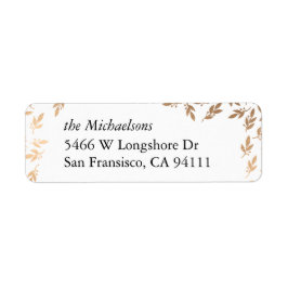 Vergulde Garland Elegant Custom Label