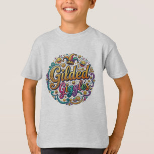 Vergulde Giechel – Luxe Humor Typografie T-Shirt