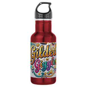 Vergulde Giechel – Luxe Humor Typografie T-Shirt Waterfles