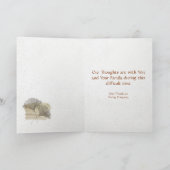 Vergulde Ginkgo Zakelijke Betuigingskaart Kaart (Binnen)