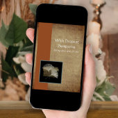 Vergulde Ginkgo Zakelijke Betuigingskaart Kaart