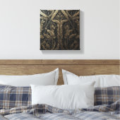 Vergulde Graanoogst Canvas Afdruk (Insitu (Slaapkamer))