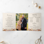 Vergulde Herfst Terracotta Floral Drieluik Programma (Binnen)