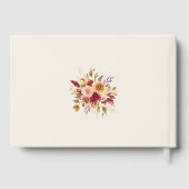 Vergulde Herfst Terracotta Floral Gastenboek (Achterkant)