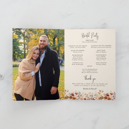 Vergulde Herfst Terracotta Floral Programma (Binnen)