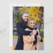 Vergulde Herfst Terracotta Floral Save The Date (Achterkant)