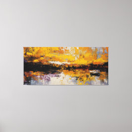 Vergulde Horizon Verdeeld Canvas Afdruk
