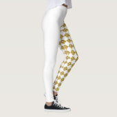 Vergulde illusie witte leggingen leggings (Rechts)