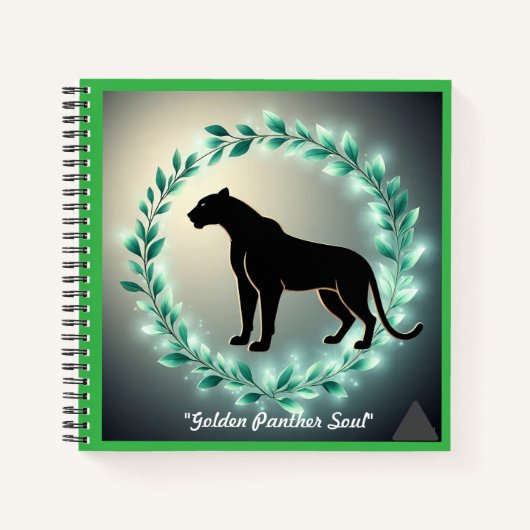 "Vergulde jungle-geest" Notitieboek (Voorkant)