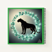 "Vergulde jungle-geest" Notitieboek (Achterkant)