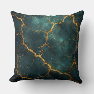 Vergulde Kintsugi Abstract Luxe Weerstandsvermogen Kussen