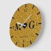 Vergulde Klok met Monogram voor Liefde (Hoek)