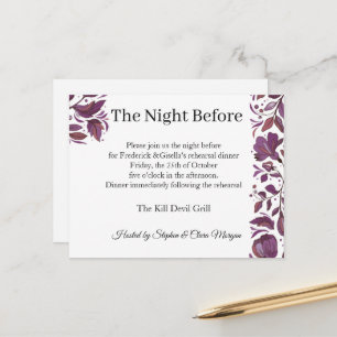Vergulde Koninklijke Elegantie Oefenavond Diner Ui Briefkaart