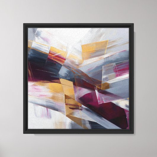 Vergulde kruisstromen canvas afdruk (Voorkant)