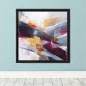 Vergulde kruisstromen canvas afdruk (Insitu (Houten vloer))