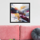 Vergulde kruisstromen canvas afdruk (Insitu (Woonkamer))