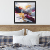 Vergulde kruisstromen canvas afdruk (Insitu (Slaapkamer))